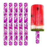 10 bâtonnets de glace en acrylique à paillettes réutilisables Violet